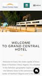 Mobile Screenshot of grandcentralhotelkano.com